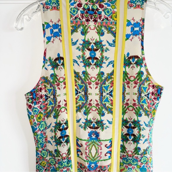 Twelfth Street by Cynthia Vincent Handkerchief Silk Mini Dress Sz Small Colorful - Picture 8 of 11